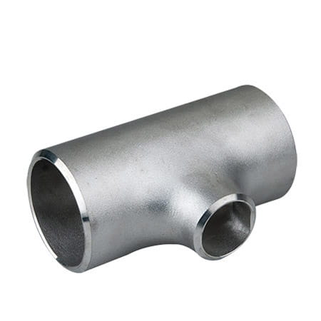 Sömlös T-rör förminskning av rostfritt stål syrabeständigt DN100 114,3 x 3,6 mm / DN50 60,3 x 2,9 mm stålkvalitet 1.4571 / 316Ti