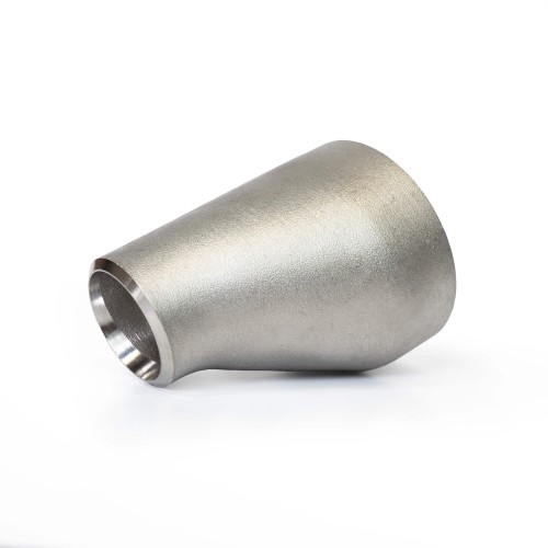 Sömlös excentrisk kona i rostfritt stål syrabeständigt DN150 168,3 x 7,11 mm / DN100 114,3 x 6,3 mm stålkvalitet 1.4301 / 1.4307 / 304 / 304L